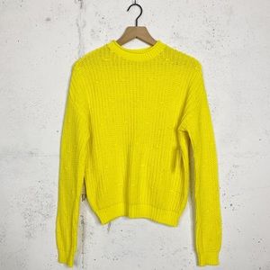 Abound Yellow Chunky Knit Pullover Sweater Size Small